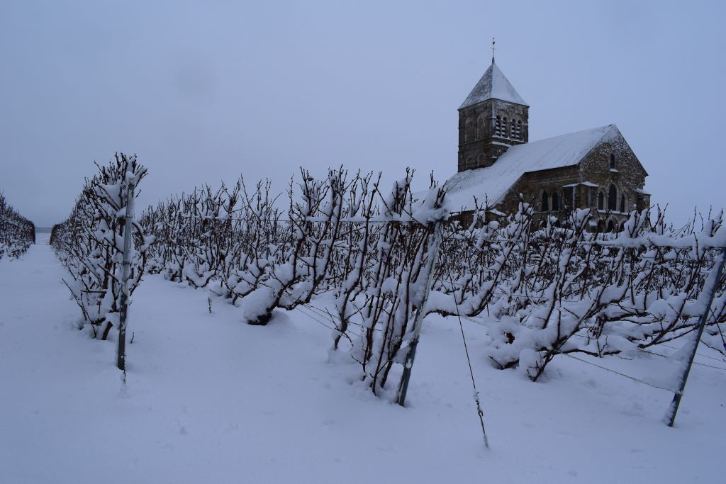 Eglise Saint Nicaise sous la neige